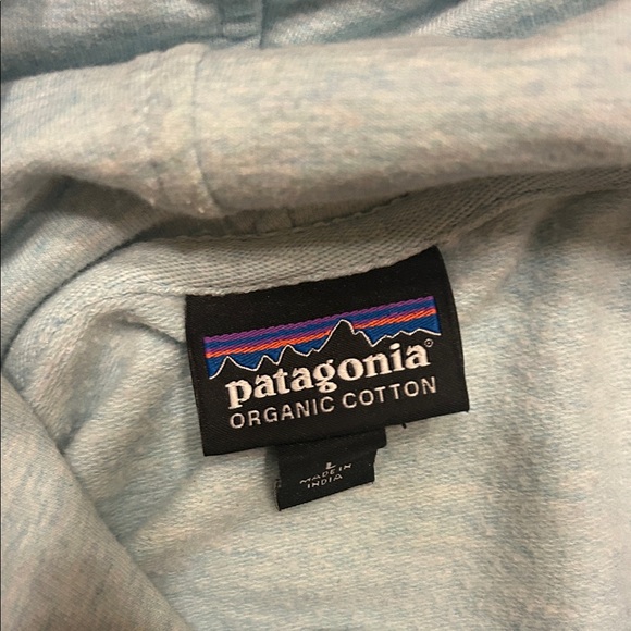 Patagonia Light Gray Hoodie with Bicycle Graphic - Picture 3 of 16